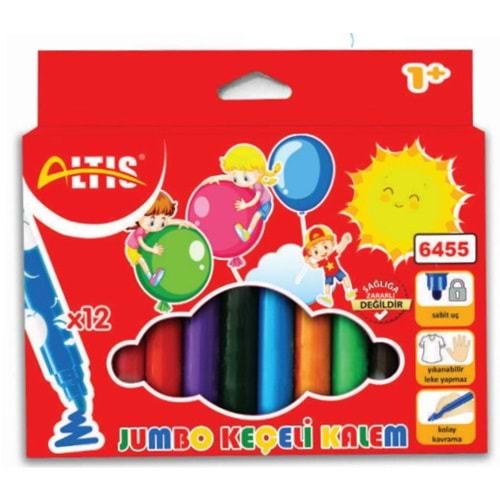 ALTIS JUMBO KEÇELİ KALEM 12 RENK