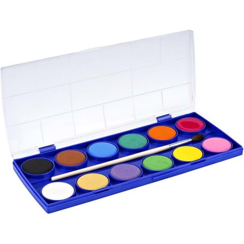 NOVA COLOR SULUBOYA 12 RENK 28 MM.BÜYÜK TABLET NC-237