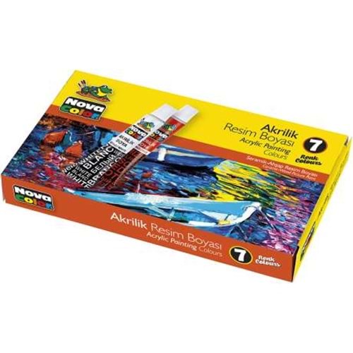 NOVA COLOR AKRİLİK BOYA 7 RENK 7 GR.TÜP NC-288