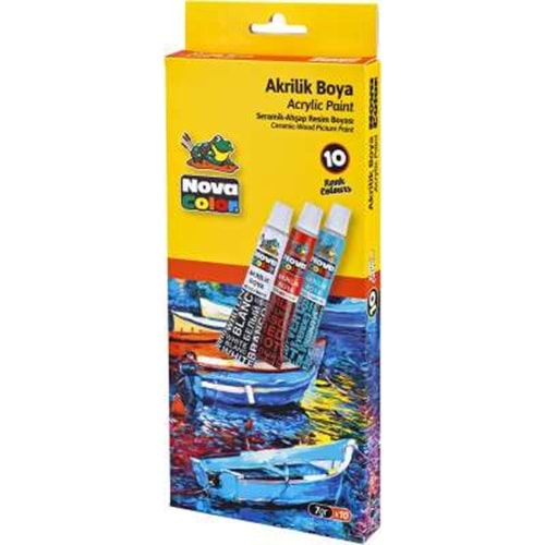 NOVA COLOR AKRİLİK BOYA 10 RENK 7 GR.TÜP NC-287