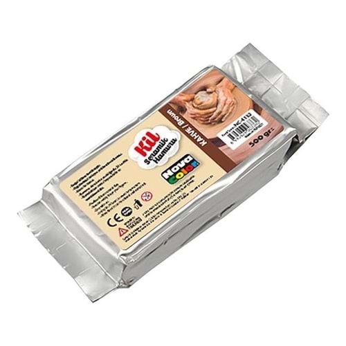 NOVA COLOR SERAMİK KİL 500 GR.KAHVERENGİ NC-4132