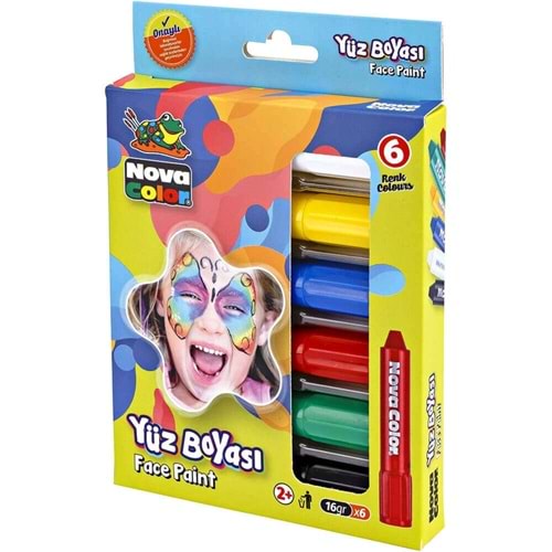 NOVA COLOR YÜZ BOYASI 6 RENK NC-212
