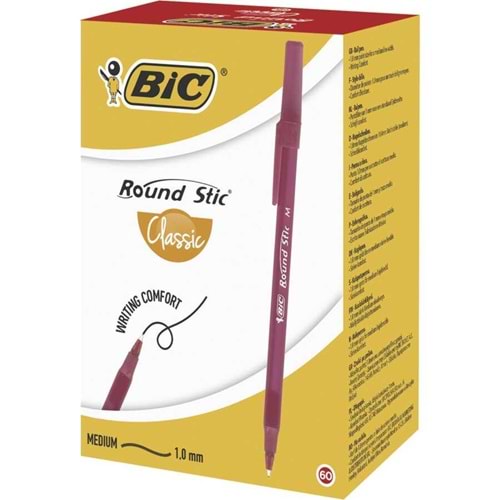 BİC ROUND KIRMIZI TÜKENMEZ KALEM 60 LI PAKET