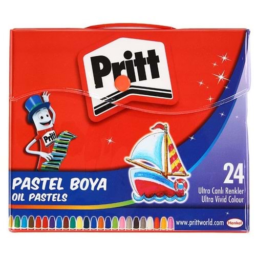 PRİTT PASTEL BOYA 24 RENK ÇANTALI