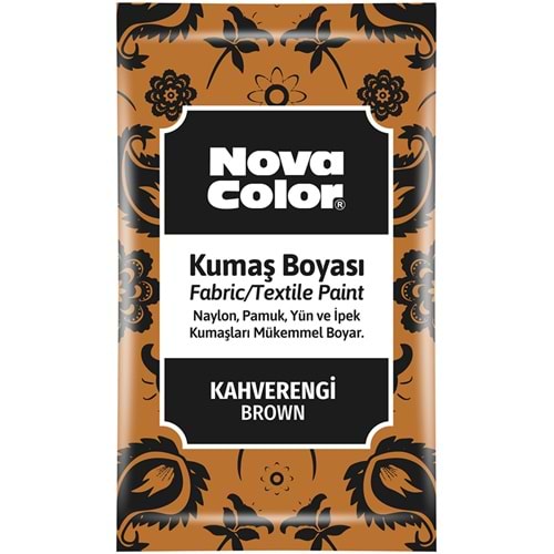 NOVA COLOR KUMAS BOYASI TOZ KAHVERENGİ 12 GR