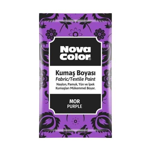 NOVA COLOR KUMAS BOYASI TOZ MOR 12 GR