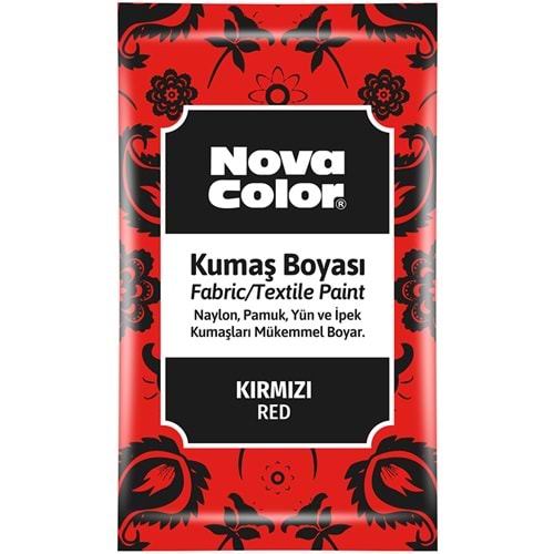 NOVA COLOR KUMAS BOYASI TOZ KIRMIZI 12 GR