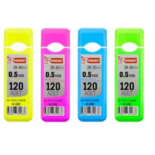 MİKRO MİN-UÇ 0.5 MM.120 Lİ KOD: M-1260