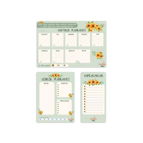 SVN PLANNER BÜYÜK BOY 3 LÜ SET