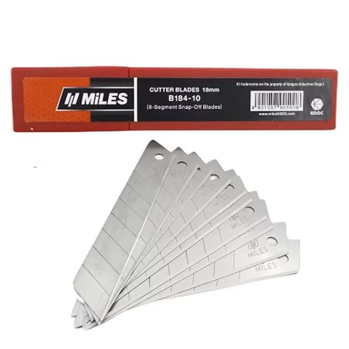 MİLES MAKET BIÇAĞI YEDEĞİ 18 MM.GENİŞ 10 LU