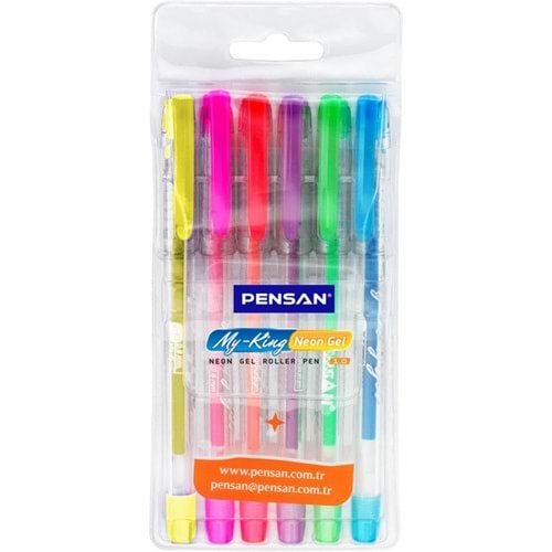 PENSAN NEON JEL KALEM 6 RENK MY-KİNG
