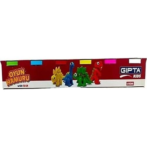 GIPTA OYUN HAMURU 6 RENK 720 GR.