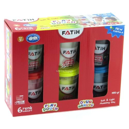 FATİH OYUN HAMURU 6 RENK 780 GR.