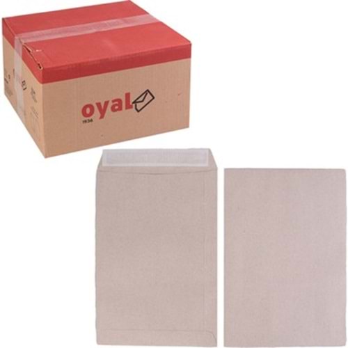 OYAL TORBA ZARF KRAFT 17x25 CM.90 GR.500 LÜ SLİKONLU