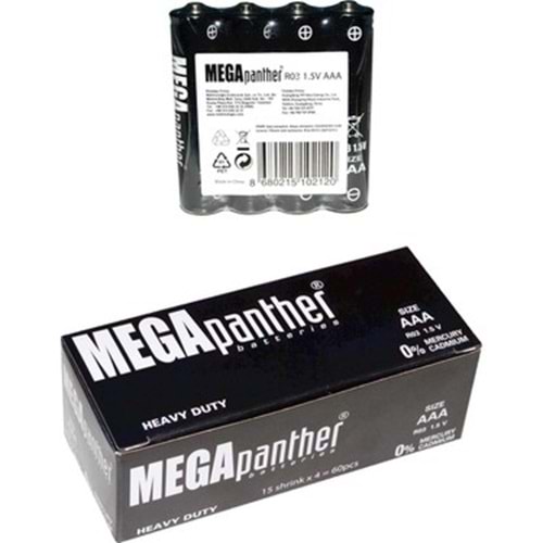 MEGA PANTHER İNCE-KUMANDA PİLİ 4 LÜ PK.