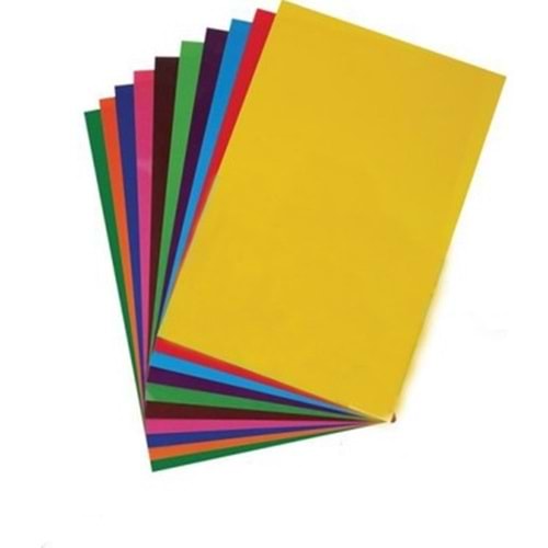 SİNGLE COLOR FON KARTONU 24*34 CM.10 RENK KARIŞIK PK.