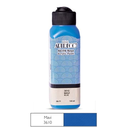 ARTDECO AKRİLİK BOYA MAVİ 140 ML.70R-3610