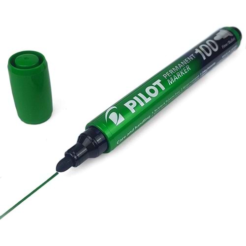 PILOT PERMANENT MARKER YEŞİL YUVARLAK UÇ SCA-100-G