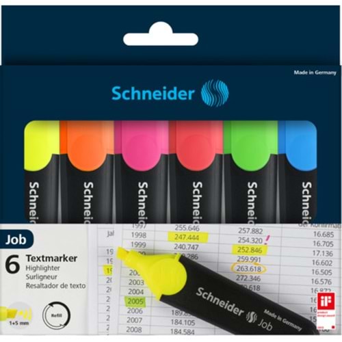 SCHNEİDER FOSFORLU KALEM NEON 6 LI