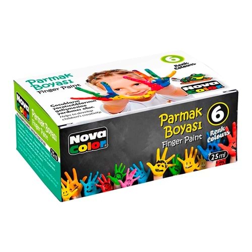 NOVA COLOR PARMAK BOYASI 6 RENK ŞİŞE*25 ML.NC-138