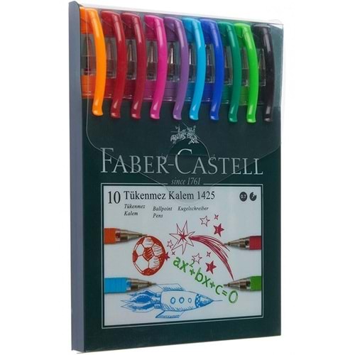FABER-CASTELL 1425 TÜKENMEZ KALEM 10 LU SET