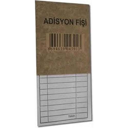 DİLMAN ADİSYON FİŞİ