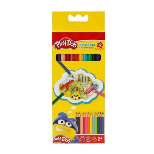 PLAY-DOH KURU BOYA 12 RENK KARTON KUTU KU001