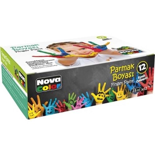 NOVA COLOR PARMAK BOYASI 12 RENK 2ML.ŞİŞE NC-460