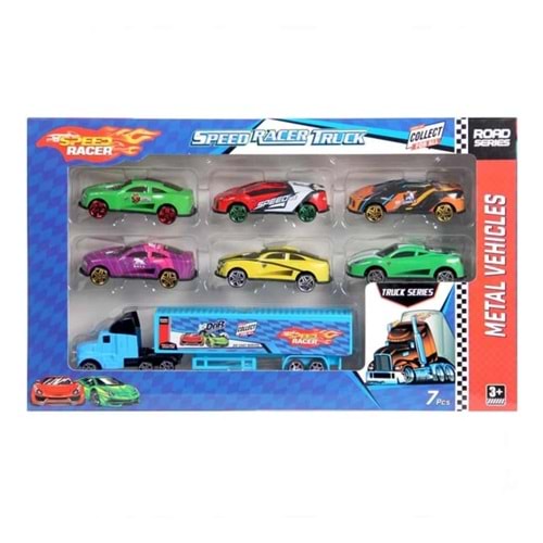 TOYSAN TIR SETİ 6 LI METAL ARABA TOY-46