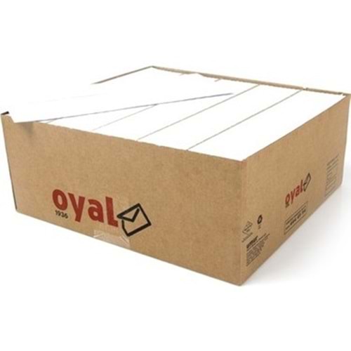 OYAL DİPLOMAT ZARF BEYAZ 90 GR. 500 LÜ SLİKONLU