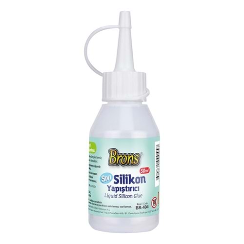BRONS SIVI SİLİKON YAPIŞTIRICI 50 ML. BR-404