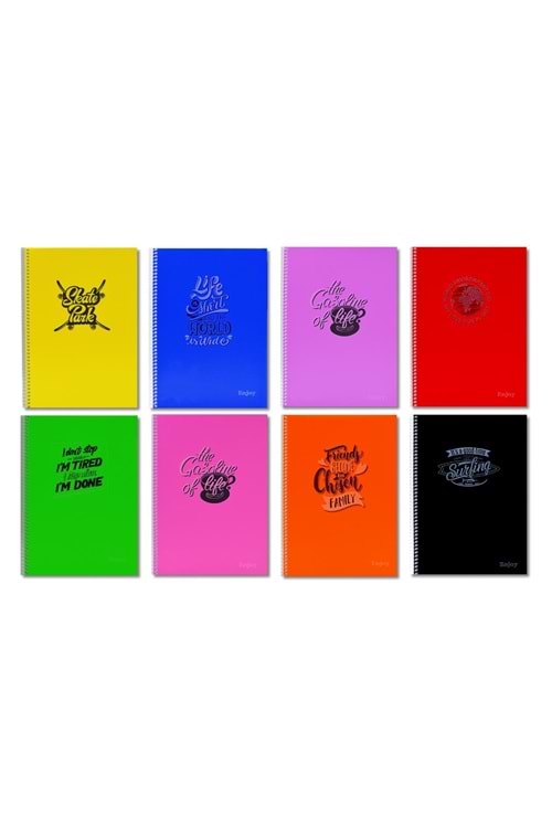 SİM DEFTER A4 ÇİZGİLİ 120 YP.SİPR.PP.KPK.ENJOY