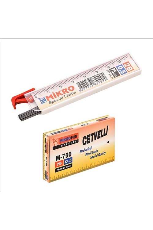 MİKRO MİN-UÇ 0.5 MM.CETVELLİ 75 MM.