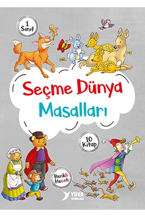 YUVA 1.SINIF SEÇME DÜNYA MASALLARI(HECELİ-DÜZ YAZILI)