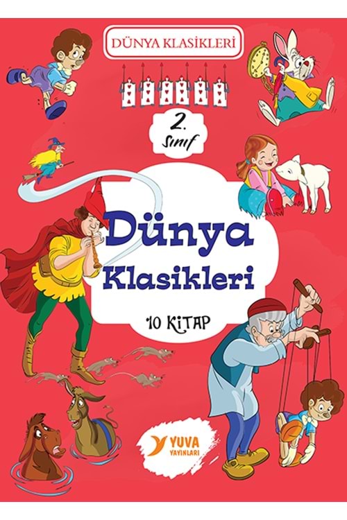 YUVA 2.SINIF DÜNYA KLASİKLERİ KUTULU SET 10 KİTAP
