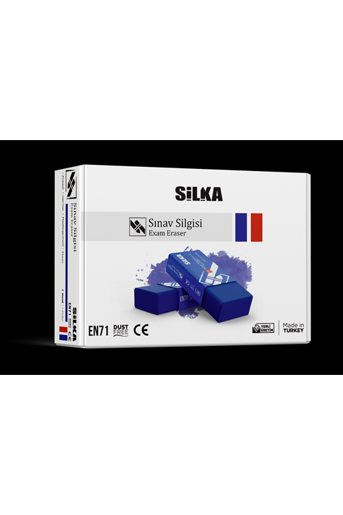 SİLKA SINAV SİLGİSİ MAVİ KÜÇÜK 30 LU PK.