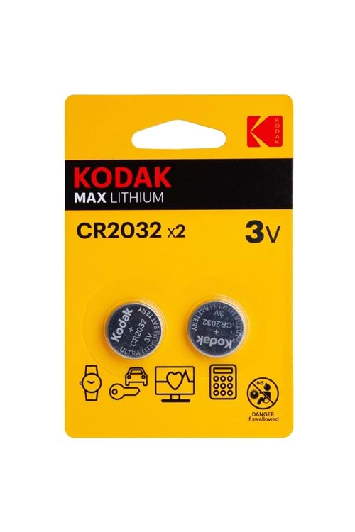 KODAK ALKALİN PİL LİTYUM 2 Lİ CR2032X2