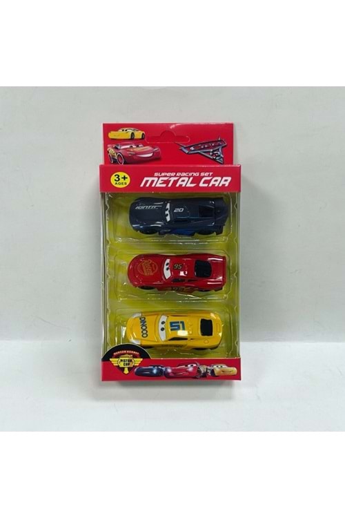 PASİFİK 3 LÜ METAL CAR 986-B3