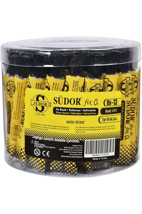 SÜDOR SIVI YAPIŞTIRICI 7 Gr.50 Lİ PK. NO:3
