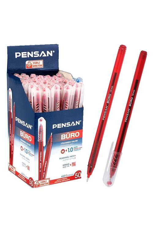 PENSAN TÜKENMEZ KALEM 1.0 BÜRO KIRMIZI 2270