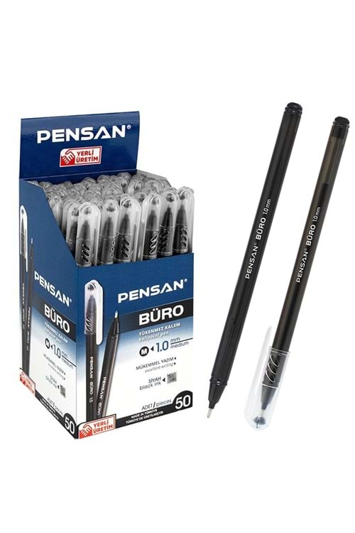 PENSAN TÜKENMEZ KALEM 1.0 BÜRO SİYAH 50 Lİ 2270