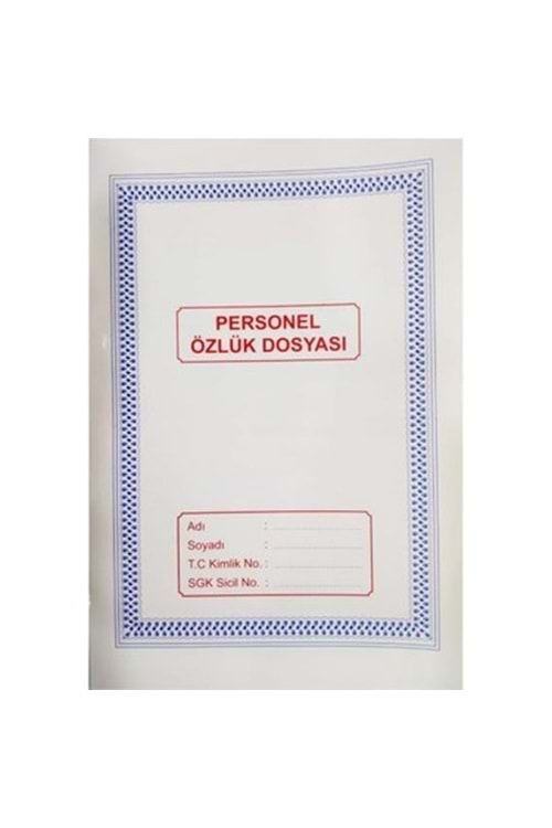 GÜLPAŞ PERSONEL ÖZLÜK DOSYASI 50 Lİ PK.21*30 CM.