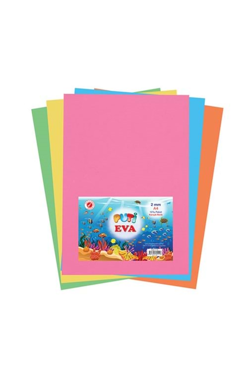 PUTİ DÜZ EVA A4 10 LU KARIŞIK PAKET 1116