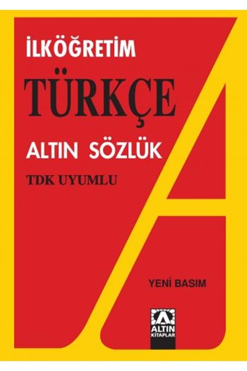 ALTIN İLKÖĞRETİM TÜRKÇE SÖZLÜK KARTON KPK.