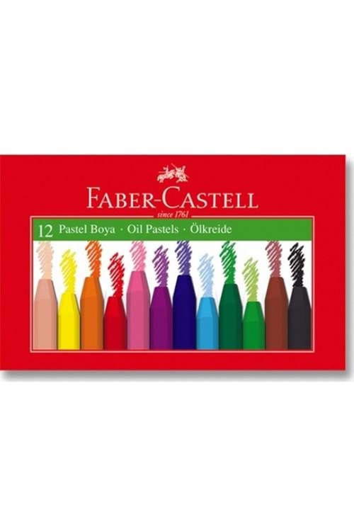 FABER-CASTELL PASTEL BOYA 12 RENK KARTON KUTU