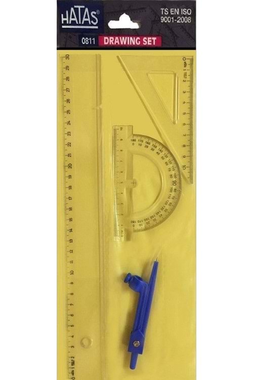 HATAS PERGELLİ ÇİZİM TAKIMI 30 CM.EKO