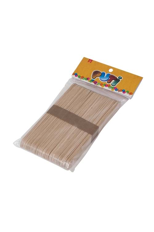 PUTİ AHŞAP KÜÇÜK DİL ÇUBUĞU NATURAL BÜYÜK
