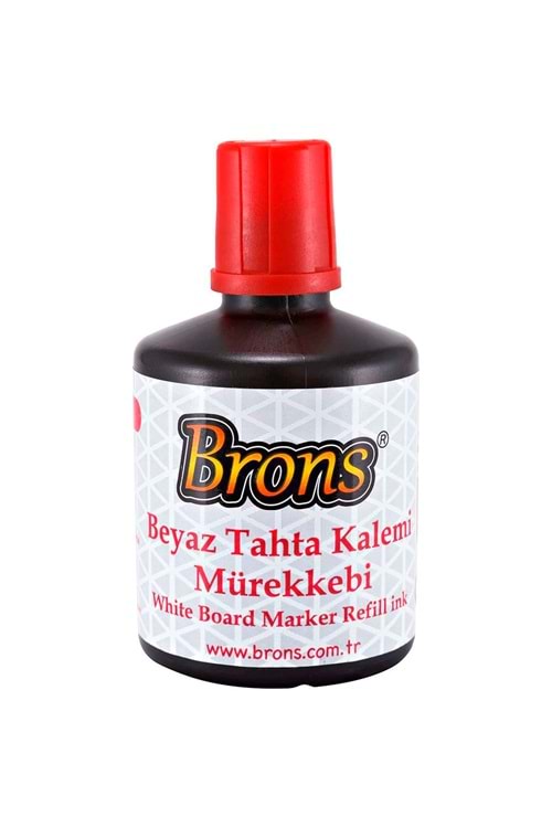 BRONS TAHTA KALEMİ MÜREKKEBİ 100 CC.KIRMIZI