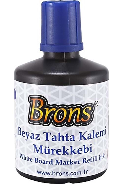 BRONS TAHTA KALEMİ MÜREKKEBİ 100 CC.MAVİ