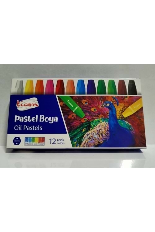 TİCON PASTEL BOYA 12 RENK-17384